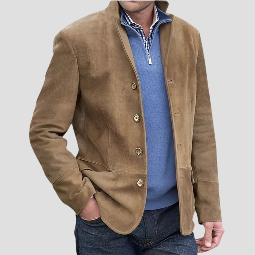 Men's Tweed Jacket Acrylic Smart Casual Button Front 2
