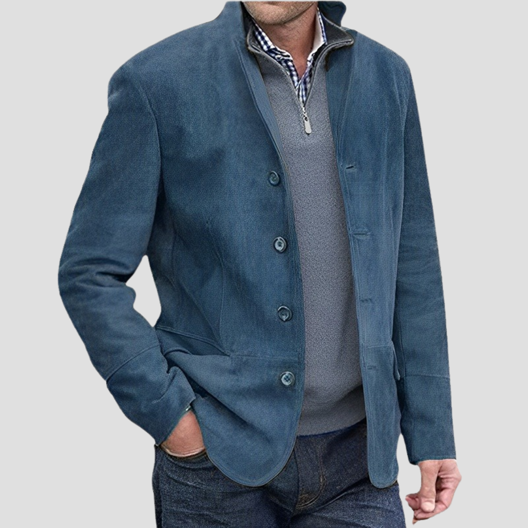 Men's Tweed Jacket Acrylic Smart Casual Button Front 5