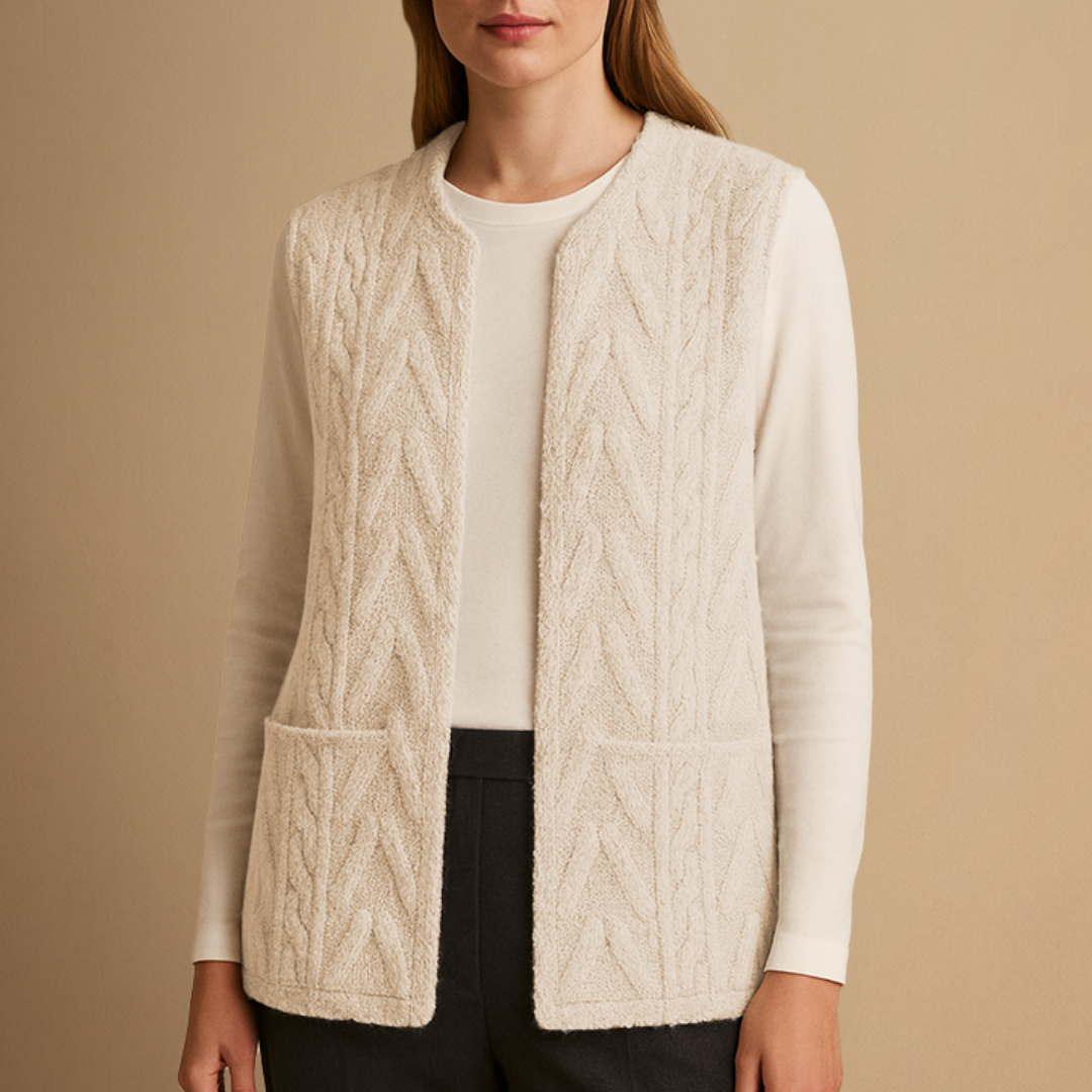 Women's Gilet Knitted Fleece Warm Layer 4