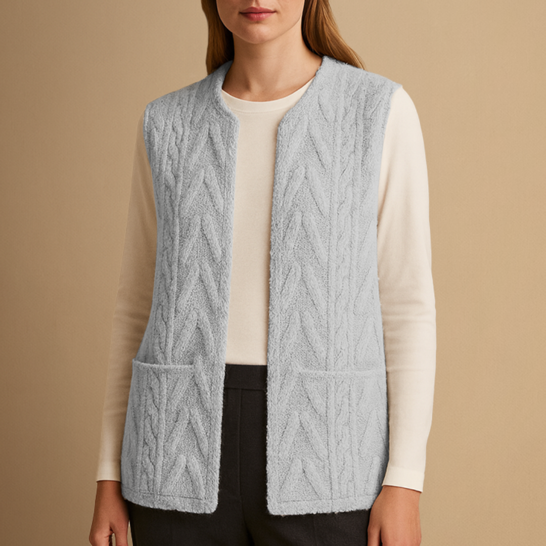 Women's Gilet Knitted Fleece Warm Layer 5