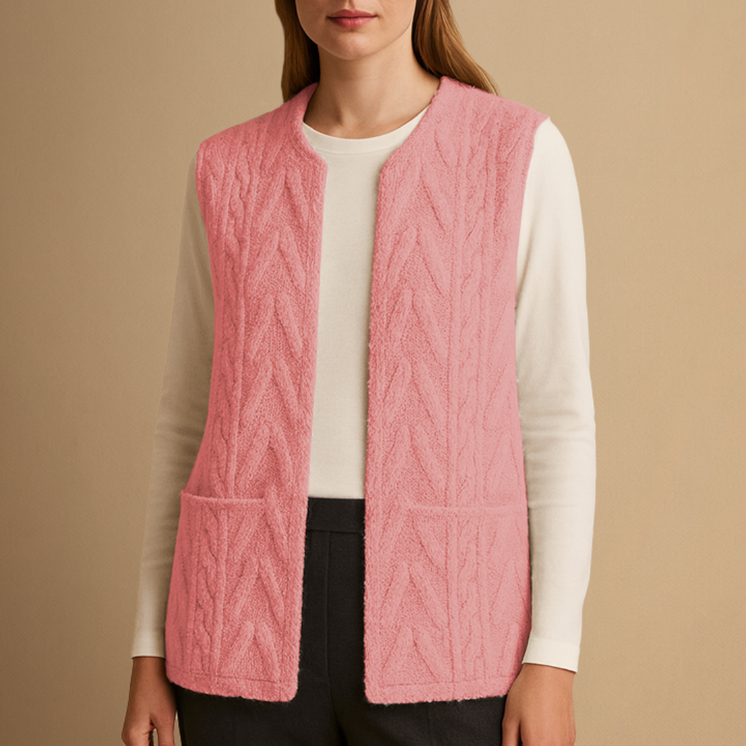 Women's Gilet Knitted Fleece Warm Layer 6