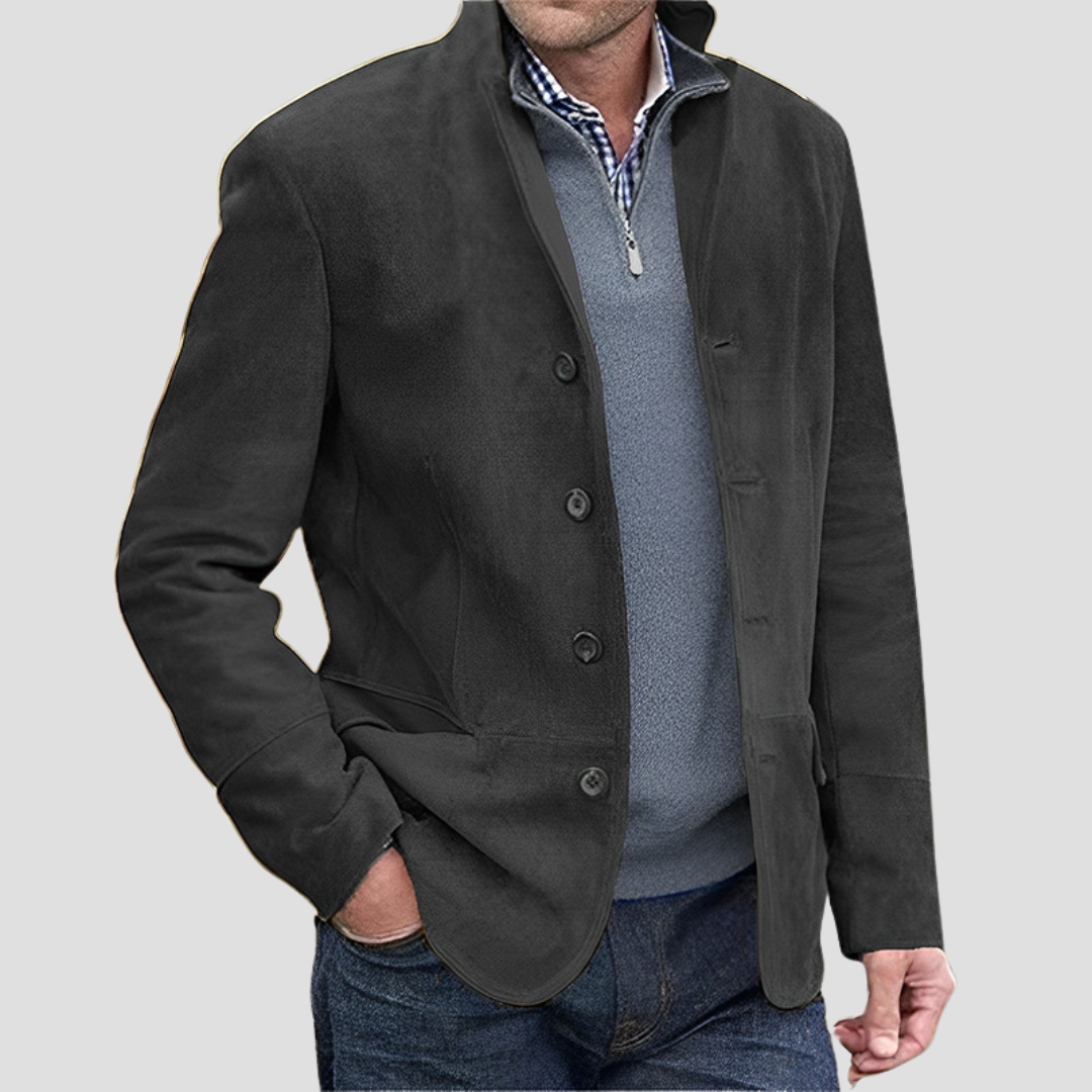 Men's Tweed Jacket Acrylic Smart Casual Button Front 0