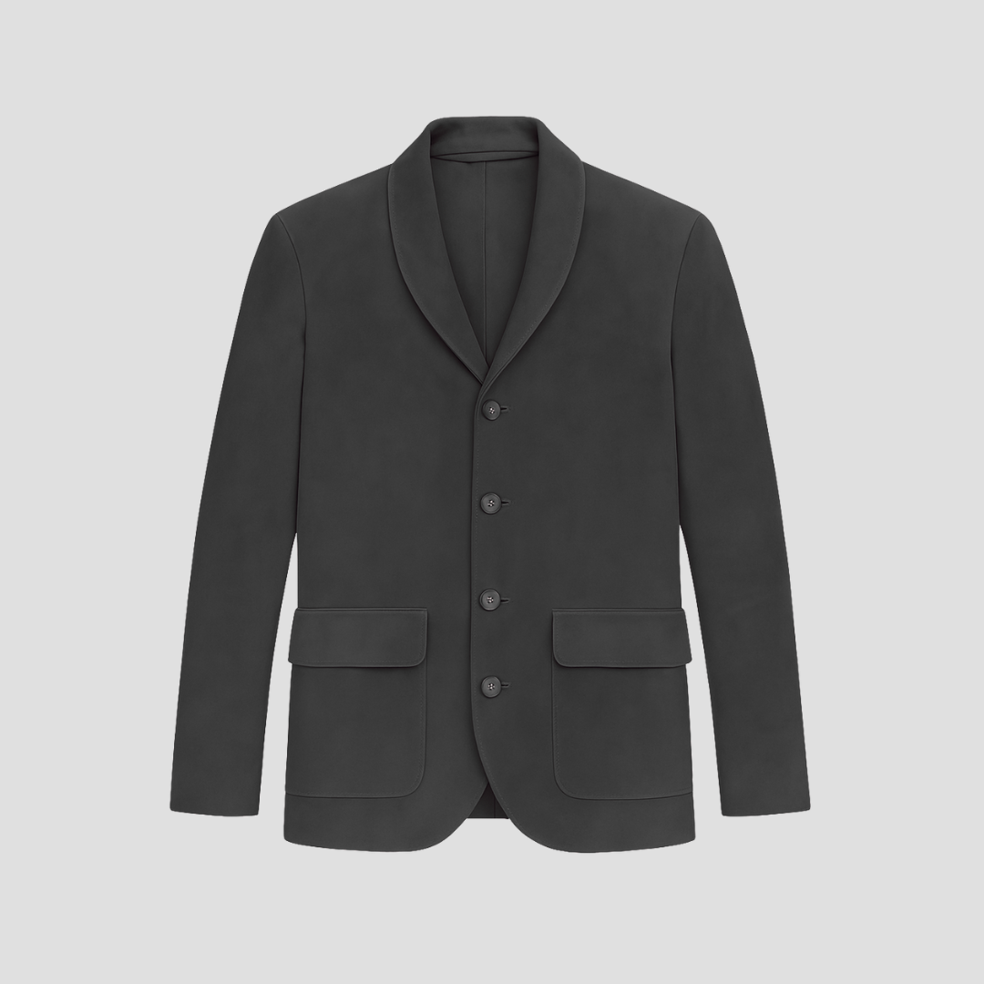 Men's Tweed Jacket Acrylic Smart Casual Button Front 1