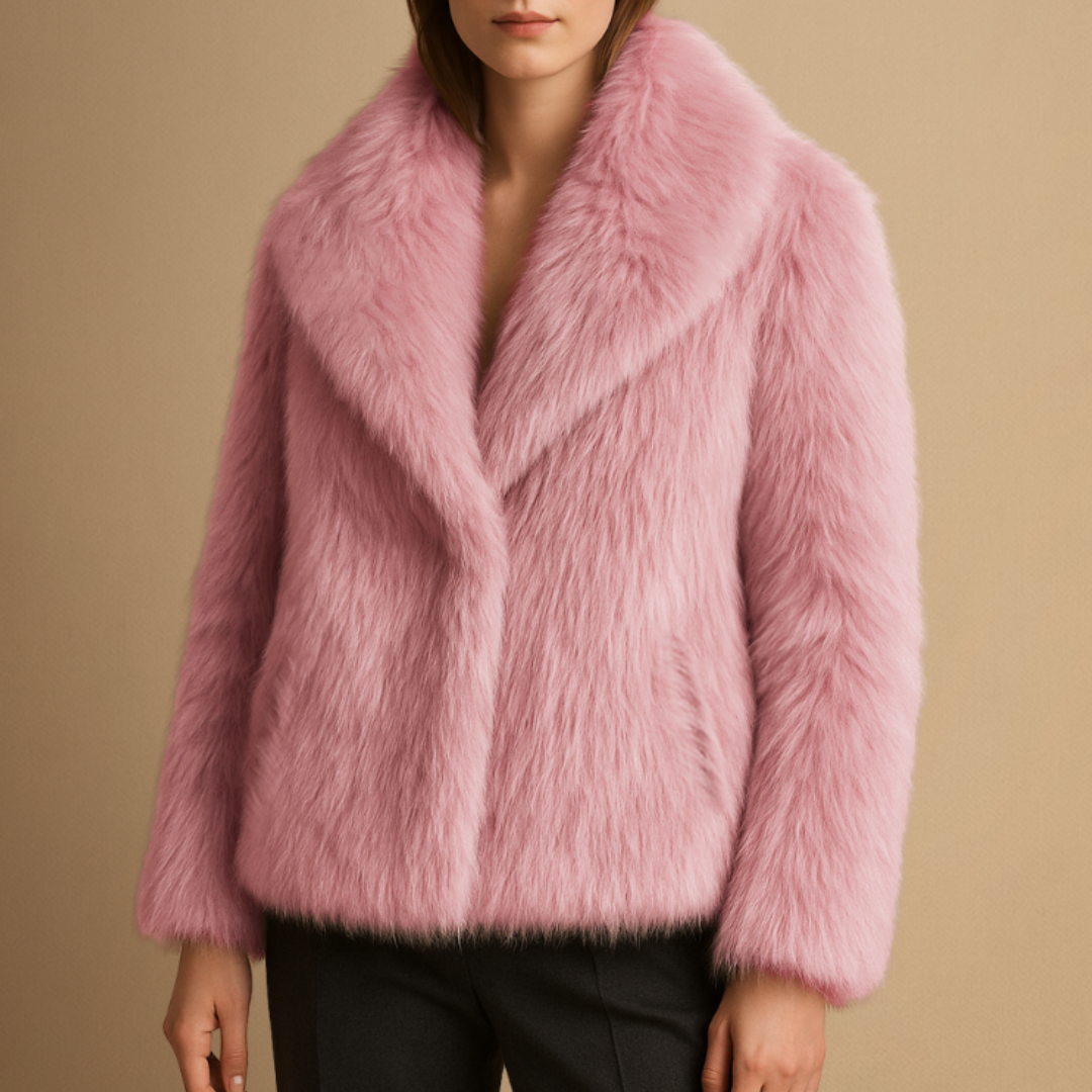 Women's Faux Fur Coat Oversized Lapel Winter Outerwear 0