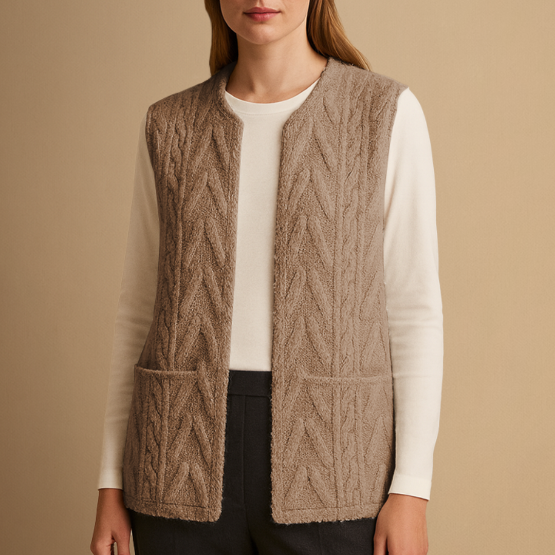 Women's Gilet Knitted Fleece Warm Layer 0